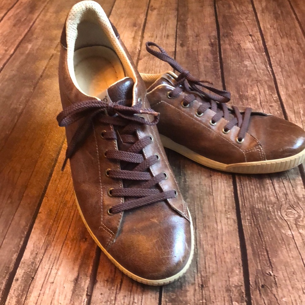 Men's Ecco Leather Sneakers Sz 47